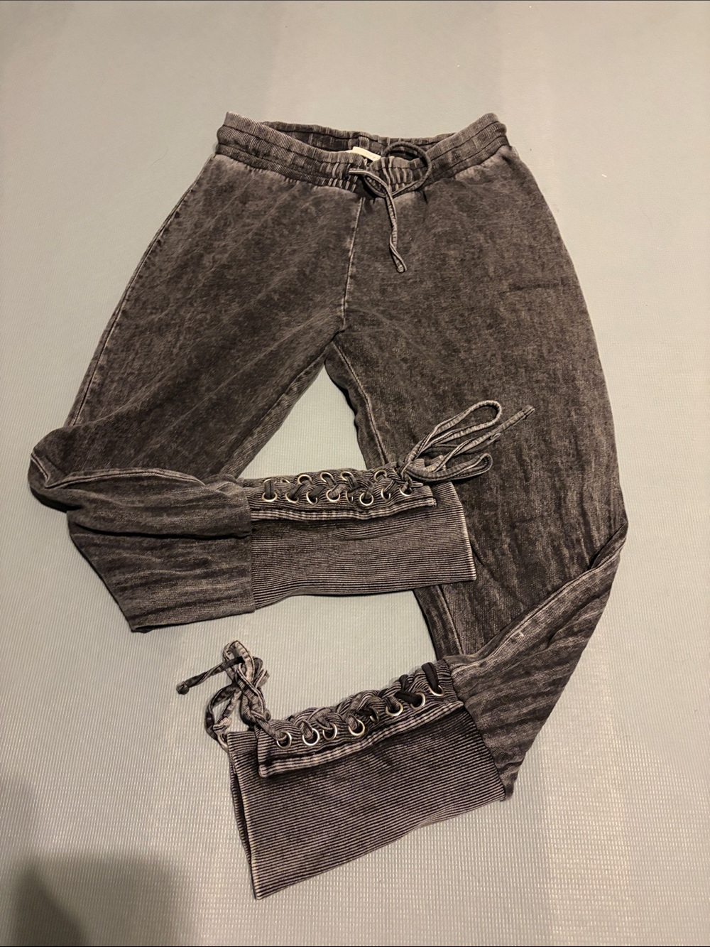 hippie laundry Washed Charcoal Drawstring Joggers